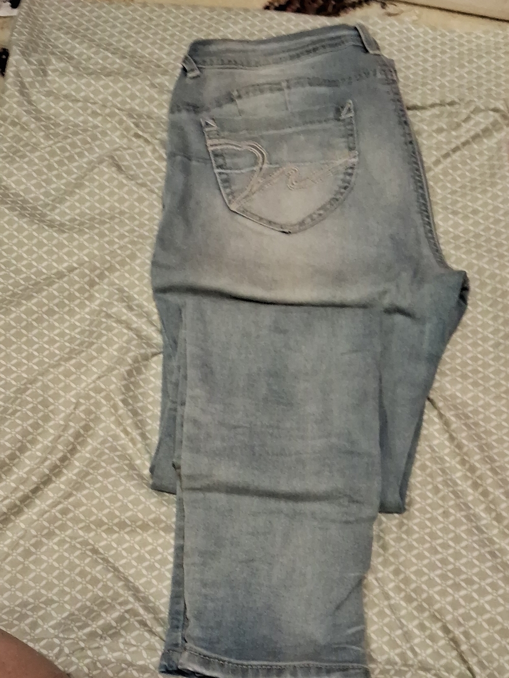 Wallflower Light Blue Skinny Jeans - Faded Wash